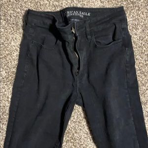 American eagle high rise black jean